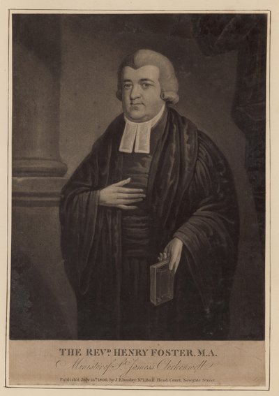 Pastor Henry Foster, minister for St Jamess, Clerkenwell av English School