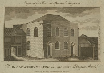Pastor Webbs møte i Hare Court, Aldersgate Street av English School