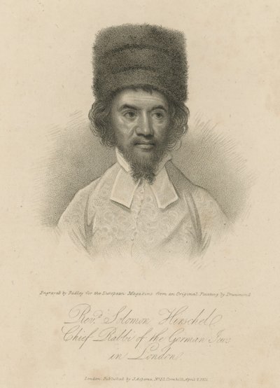 Pastor Solomon Hirschel, overrabbiner for de tyske vertshusene i London av English School