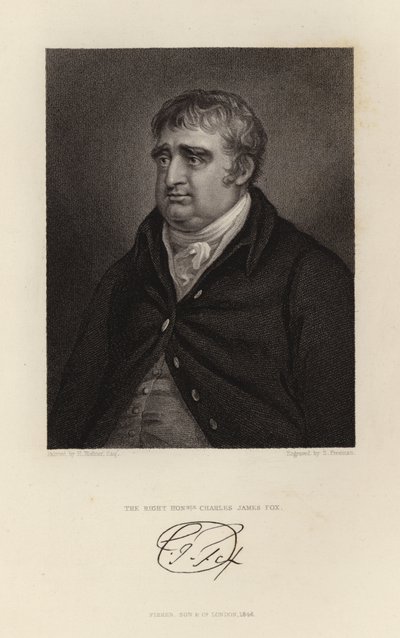 Høyre ærede Charles James Fox av English School