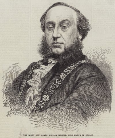 Høyre ærede James William Mackey, Lord Mayor of Dublin (gravering) av English School