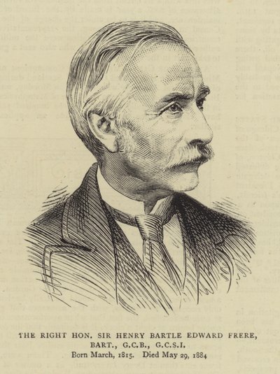 Høyre ærede Sir Henry Bartle Edward Frere, Baronet, GCB, GCSI av English School