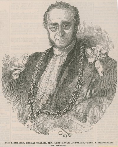 Høyre ærede Thomas Challis, MP, Lord Mayor of London av English School