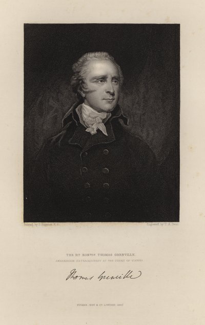 Høyre ærede Thomas Grenville av English School