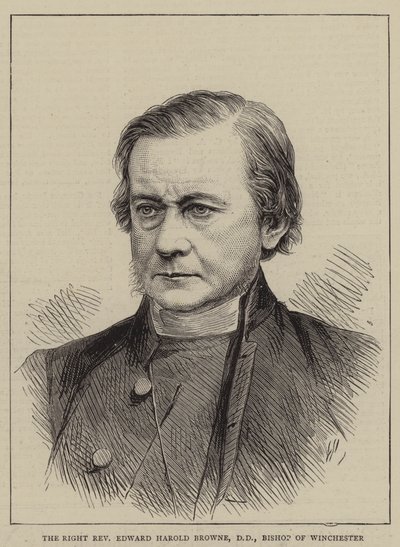 Høyre pastor Edward Harold Browne, DD, biskop av Winchester (gravering) av English School