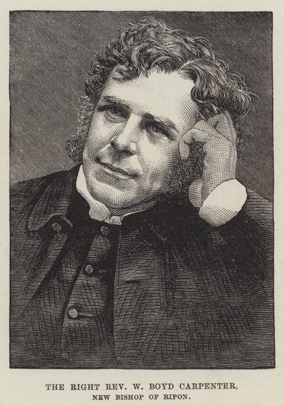 Den høyre pastor W Boyd Carpenter, ny biskop av Ripon (gravering) av English School