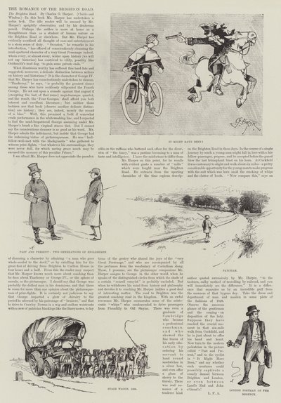 The Romance of the Brighton Road (gravering) av English School