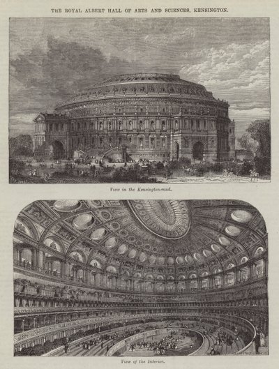 Royal Albert Hall of Arts and Sciences, Kensington (gravering) av English School