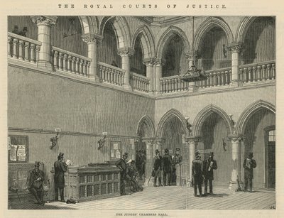 The Royal Courts of Justice: The Judges Chambers Hall av English School