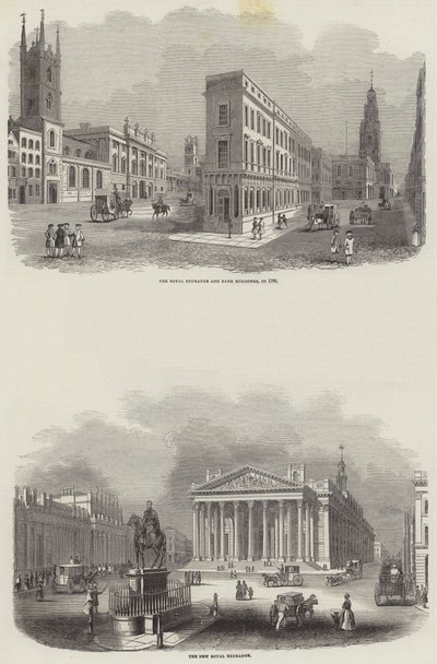 The Royal Exchange (gravering) av English School