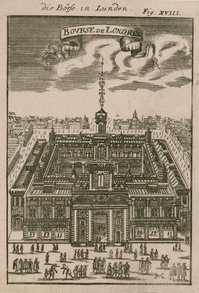 Die Royal Exchange, London von English School