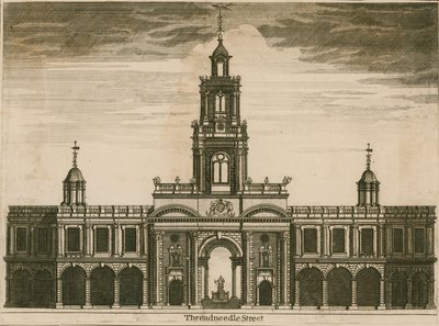The Royal Exchange, Threadneedle Street, London av English School
