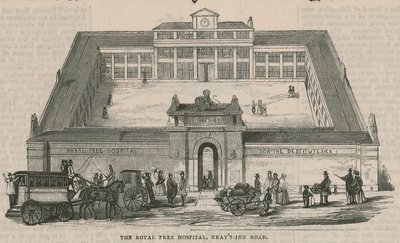 Royal Free Hospital, Grays Inn Road, London av English School