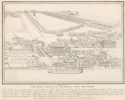 Royal Palace of Whitehall, fra vannet av English School