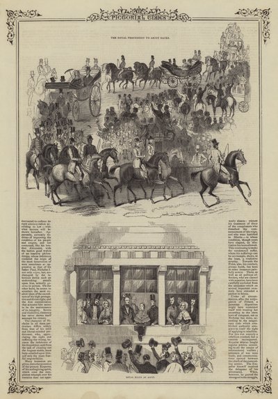 Den kongelige prosesjonen til Ascot-løpene av English School