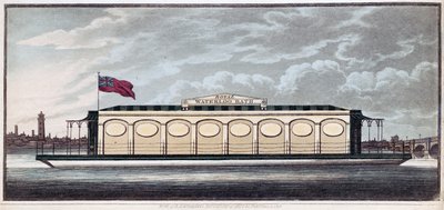The Royal Waterloo Bath, pub. 1819. av English School