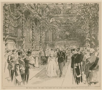 Det kongelige bryllup, 23. juli 1896 av English School