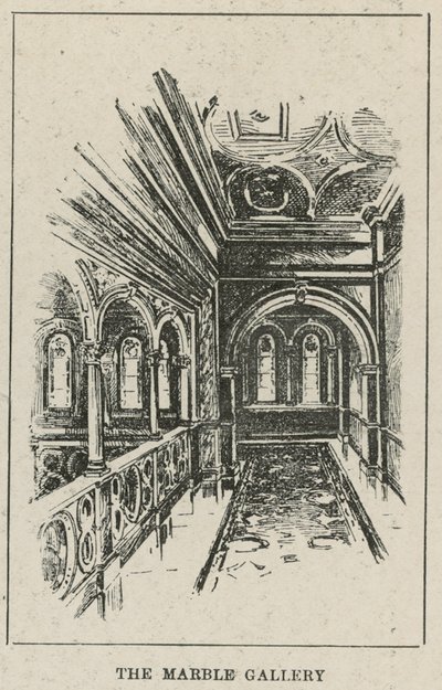 Russell Hotel, Russell Square: Marmorgalleriet (gravering) av English School