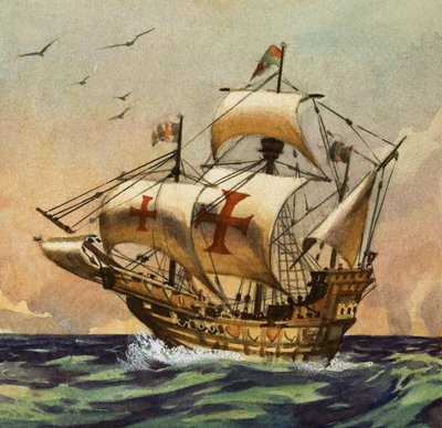 Santa Maria som i 1492 tok Columbus til den nye verden av English School