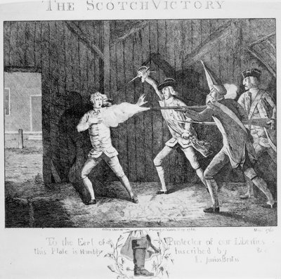 Den skotske seieren, 1768 av English School