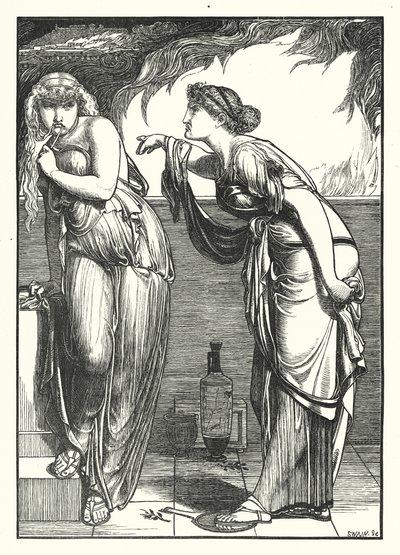 Ceres#39; søken etter Proserpine (gravering) av English School