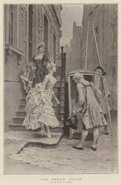 Sedan-stolen (litho) av English School