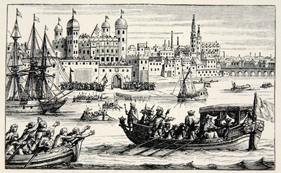 De syv biskopene går til tårnet, april 1688 av English School