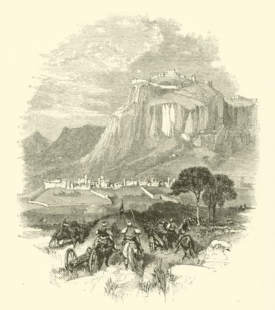 The Siege Of Corinth (gravering) av English School