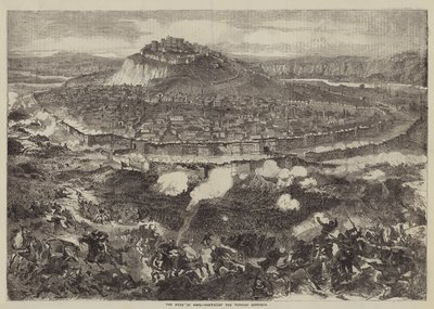 The Siege of Kars, Sortie of the Turkish Garnison (gravering) av English School