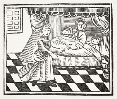 The Significance of Dreams, illustrasjon fra Chap-books of the Eighteenth Century av John Ashton, pub. 1882 av English School