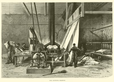The Singeing Machine (gravering) av English School