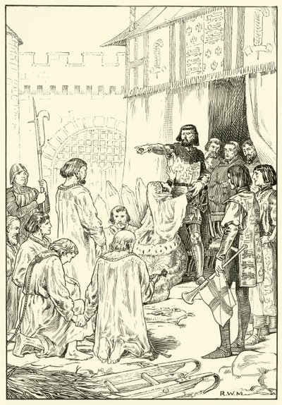 The Six Men of Calais (blekk på papir) av English School