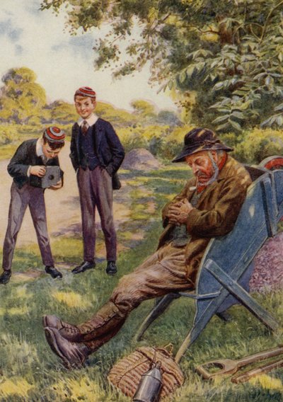 Tornerose (farge litho) av English School