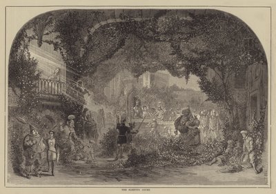 The Sleeping Court (gravering) av English School