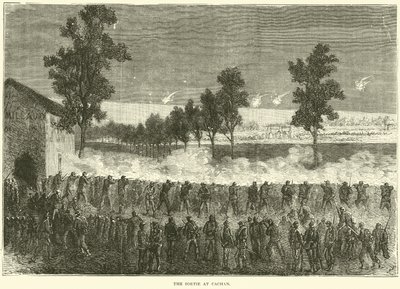 The Sortie at Cachan, oktober 1870 av English School