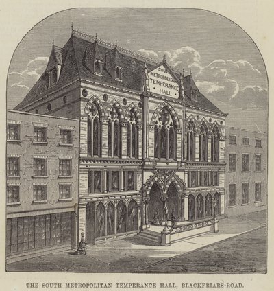 South Metropolitan Temperance Hall, Blackfriars-Road (gravering) av English School
