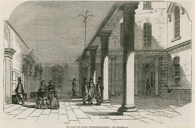 The South Sea House, Threadneedle Street, London - The Quadrangle av English School