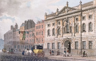 Sørfronten til Ironmongers Hall, fra 