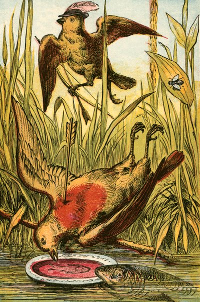 Spurven, Cock Robin og fisken av English School