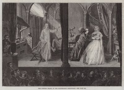The Spectre Drama ved Polytechnic Institution (gravering) av English School