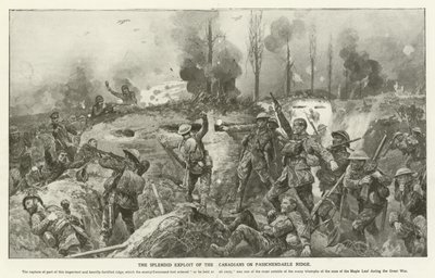 Den fantastiske utnyttelsen av kanadierne på Passchendaele Ridge, første verdenskrig av English School