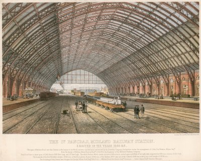 St Pancras, Midland Railway Station, London, reist i årene 1866-69 av English School