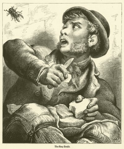 Hjortebille (gravering) av English School