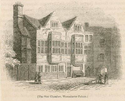 Stjernekammeret, Westminster Palace, London av English School