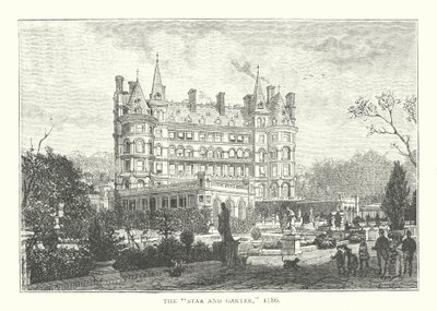 «Stjernen og strømpebåndet», 1886 (gravering) av English School