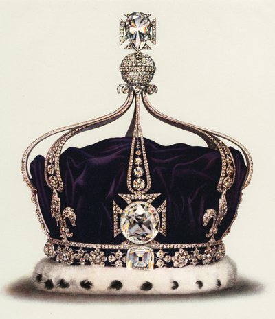 Dronning Marys statskrone fra Englands kronjuveler av English School