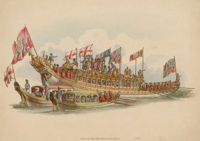 The Stationers Barge, Themsen, London av English School