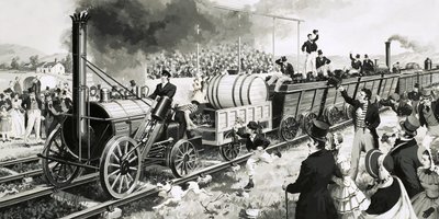The Story of Steam: Trains on Trial. Stephensons "Rocket" av English School