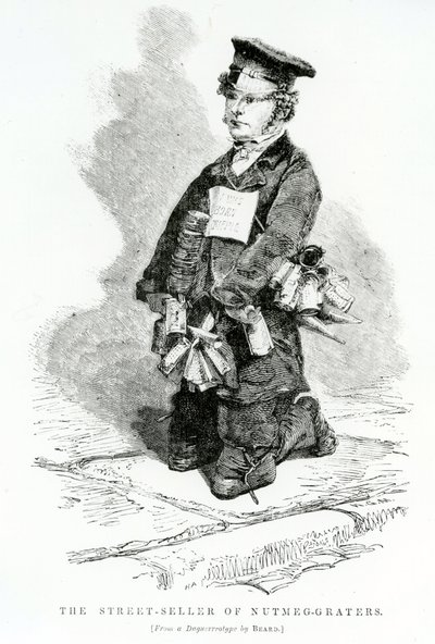 Gateselgeren av muskat-rivjern, ca. 1840 av English School