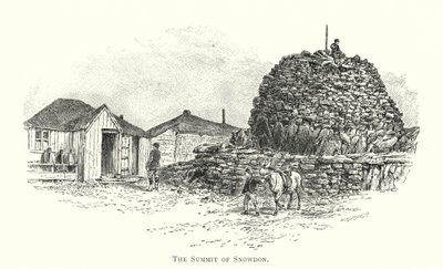The Summit of Snowdon (gravering) av English School